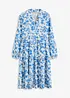 Jurk met Henley kraag van soepele viscose, bonprix