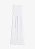 Jumpsuit in een jersey-linnenmix, bonprix