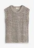 Ajour top met effectgaren, bonprix