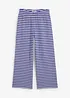 Jersey broek van gestructureerd katoen, bonprix