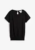 Shirt van effectgaren met gesmokte boord, bonprix