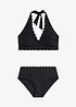 Halter bikini met gerecycled polyamide (2-dlg. set), bonprix