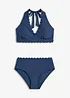 Halter bikini met gerecycled polyamide (2-dlg. set), bonprix