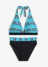 Halter bikini (2-dlg. set) met gerecycled polyamide, bonprix