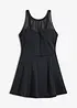 Badpakjurk met transparante mesh, medium corrigerend, bonprix