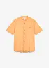 Overhemd in washed out look met korte mouwen, bonprix
