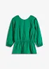 Blouse met pofmouwen en diep uitgesneden achterkant, bonprix