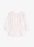 Blouse met pofmouwen en diep uitgesneden achterkant, bonprix