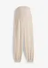 2-in-1 zwangerschapsbroek van puur katoenen mousseline, bonprix