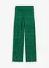 Slip-on broek met met gebreid ajour-patroon, bonprix