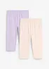 Capri legging van elastisch biologisch katoen (set van 2), bonprix