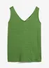 Linnen tanktop, bonprix