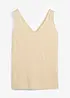 Linnen tanktop, bonprix