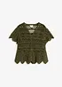 Cropped crochet vest, bonprix