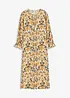 Gedessineerde kaftan jurk van vloeiende viscose, bonprix