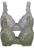 Minimizer bh met gewatteerde bandjes (set van 2), bonprix