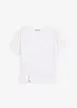 T-shirt met een knoopdetail, bonprix
