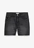 Jeans short met open boorden, relaxed fit, bonprix
