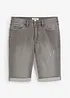Stretch jeans bermuda met omgeslagen zoom, regular fit, bonprix