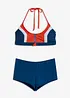 Halter bikini met ritssluiting (2-dlg. set), bonprix