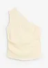 One shoulder top van gestructueerd materiaal, bonprix