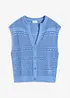 Ajour vest met korte mouwen, bonprix