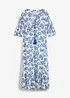 Wijde jurk van crinkle-viscose, bonprix