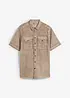 Overhemd met korte mouwen in washed out look, bonprix