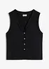Mouwloos vest in een gebreide look, bonprix