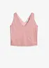 Cropped top met diep decolleté, bonprix