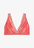 Bralette zonder beugels en met multicolor kant, bonprix