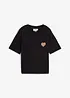 Cropped T-shirt met oversized schouders, bonprix