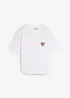 Cropped T-shirt met oversized schouders, bonprix
