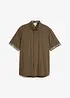 Overhemd met korte mouwen, slim fit, bonprix