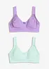 T-shirt bh zonder beugels, met katoen (set van 2), bonprix