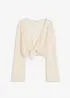 Kort vest in gehaakte look, bonprix