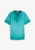 Henley shirt van biologisch katoen in washed out look, bonprix