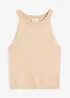 Gebreide top met metallic effect, bonprix