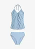 Halter tankini (2-dlg. set) met rimpels, bonprix