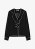 Chiffon blouse met volants, bonprix