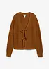 Gebreid vest met strikken, bonprix