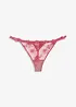 Tanga string met bloemenkant, bonprix