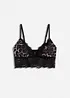 Triangel bralette met kant, bonprix