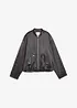Bomber van glanzende viscosemix, bonprix