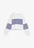 Oversized sweater van puur katoen, bonprix