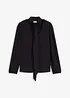 Gestructureerd shirt met afneembare strik, bonprix