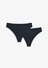 High waist string van glanzend materiaal (set van 2), bonprix