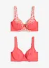 Beugel bh met sierlijk kant (set van 2), bonprix