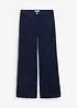 Wijde stretch corduroy broek, high waist, bonprix