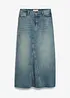 Maxi spijkerrok, mid waist, bonprix